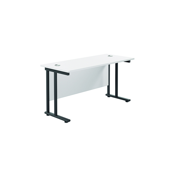 Jemini DU Rec Dsk 1400x600 Wht/Blk