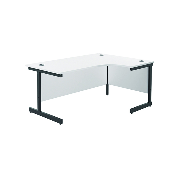 Jemini Rdl RH Desk 1600x1200 Wht/Blk