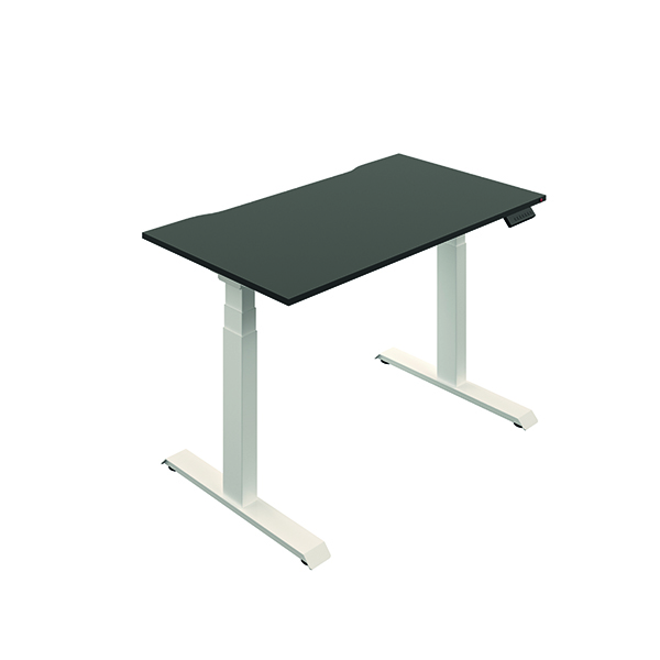 Okoform Sit/Stand Htd Dsk 1600mm Blk