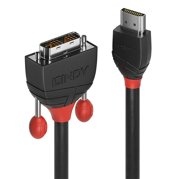 1M HDMI TO DVI-D CABLE BLACK LINE