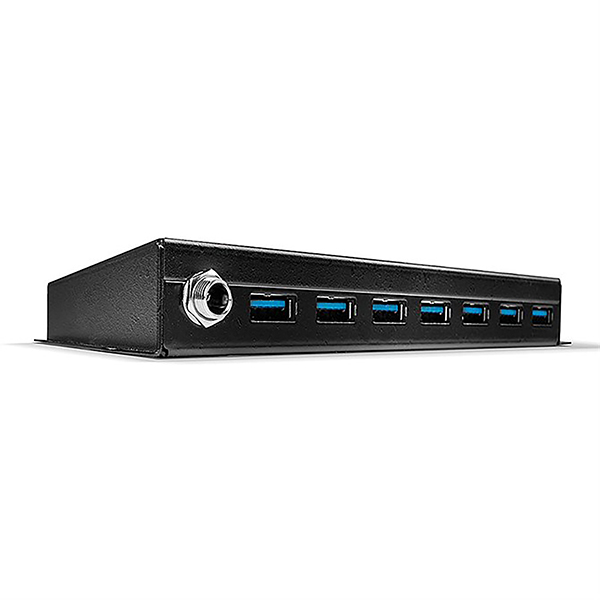 Lindy 7 Port USB 3.0 Metal Hub Blk