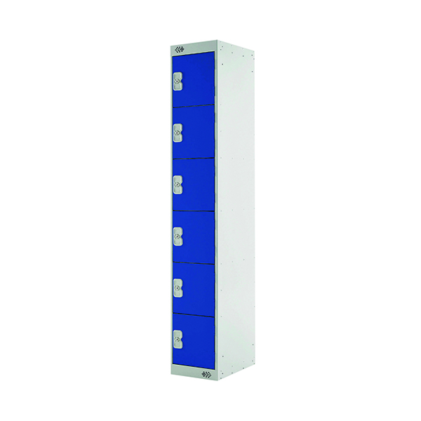 Six Comp Express Std Locker Blue