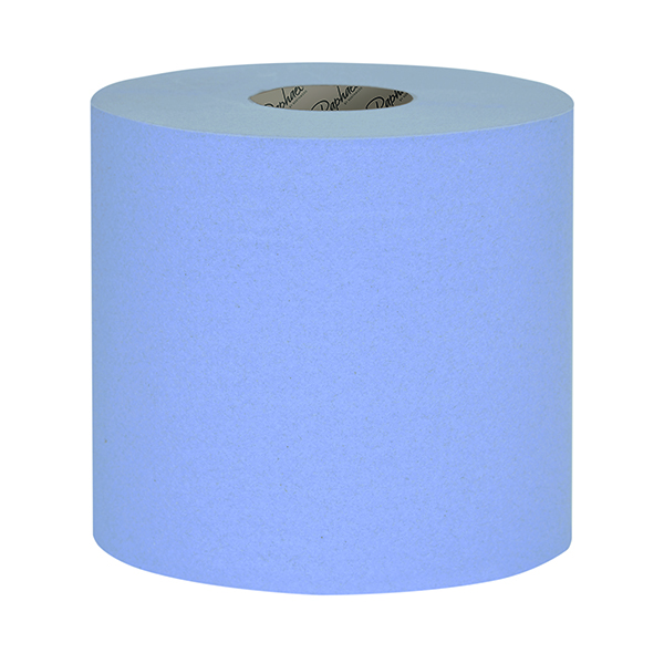 Raphael 1Ply Roll Towel Blue Pk6