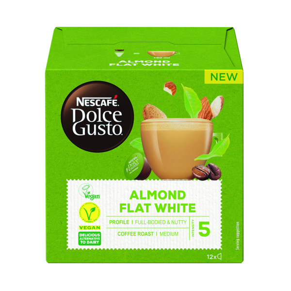 Nescafe DG Almond Flat Wht Coff Pk36