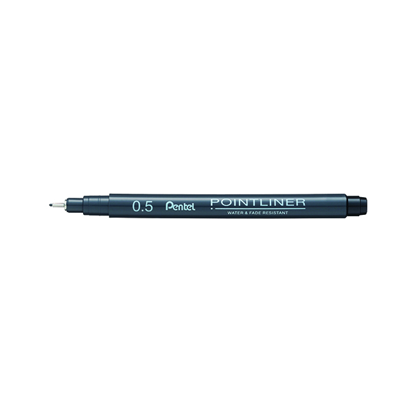 Pentel P/liner Pigmt Line 0.5 Blk 12