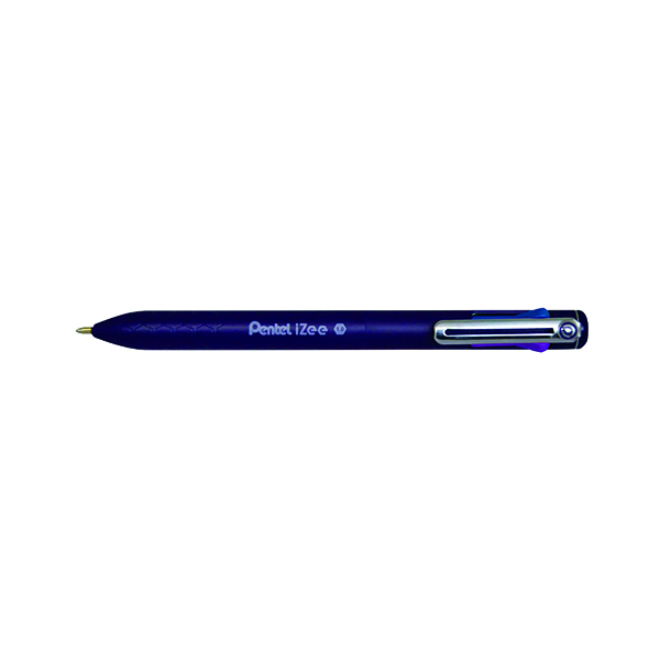 Pentel Izee 4 Colr Ballpnt Asst Pk12