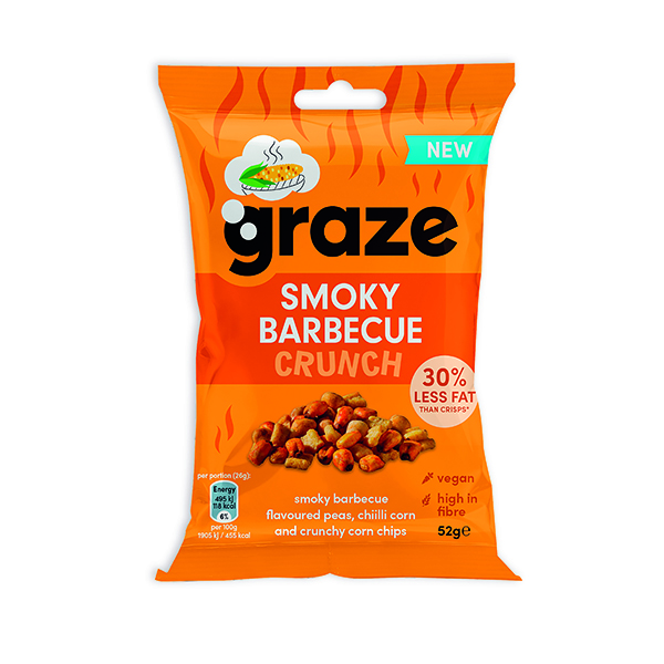 Graze BarbeQ Crunch Bag 52g Pk18