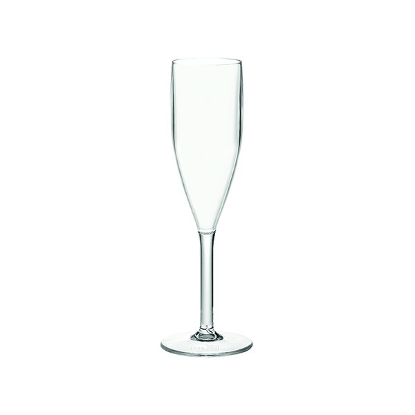 Champagne Flute 190ml PC Clear Pk6