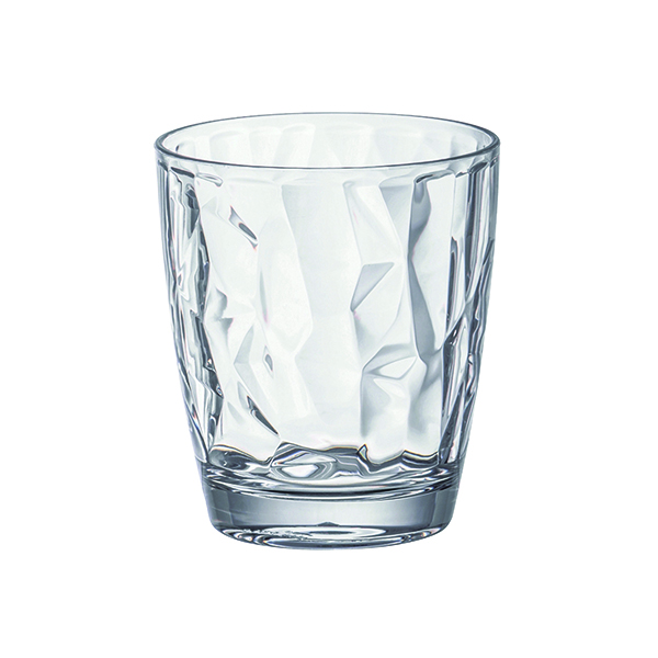 Tumbler 380ml Polycarb Clear Pk6