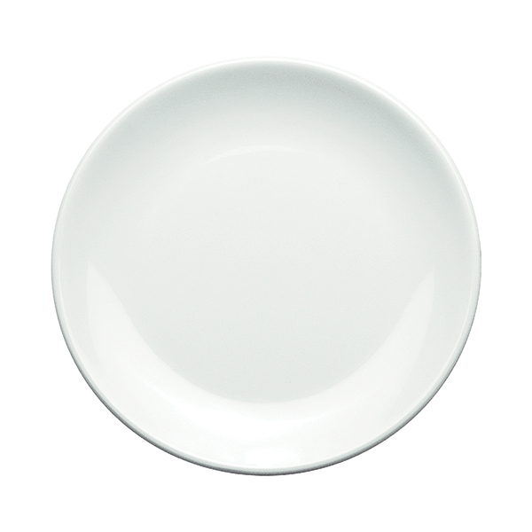 Plate Round 7 Inch 18cm Mela Wht Pk6