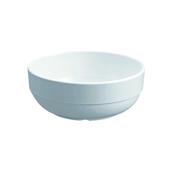 Glazed Bowl 5.5 In 14cm Mel Wht Pk6