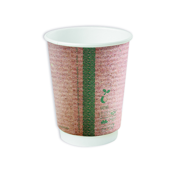 Vegware Cup 12oz Dbl Wall Krft Pk500