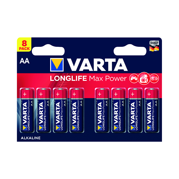 Varta Llife Max Pwr AA Battery Pk8