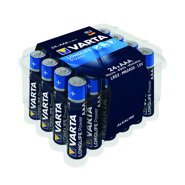 Varta Longlife Pwr AAA Battery Pk24