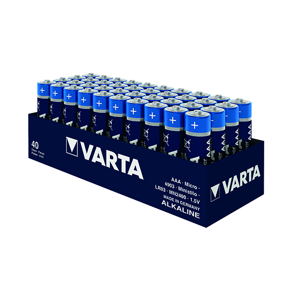 Varta Longlife Pwr AAA Battery Pk40